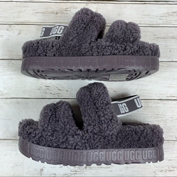UGG Oh Flufflita Platform Sandals Slippers - Picture 9 of 14